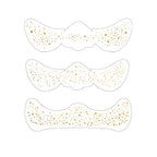 6Pcs Fake Freckle Stickers for Women Waterproof Golden Silver Glitter Temporary Tattoos for Face Makeup Holiday Music Party