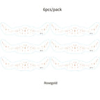 6Pcs Fake Freckle Stickers for Women Waterproof Golden Silver Glitter Temporary Tattoos for Face Makeup Holiday Music Party