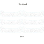 6Pcs Fake Freckle Stickers for Women Waterproof Golden Silver Glitter Temporary Tattoos for Face Makeup Holiday Music Party