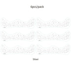 6Pcs Fake Freckle Stickers for Women Waterproof Golden Silver Glitter Temporary Tattoos for Face Makeup Holiday Music Party