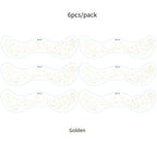 6Pcs Fake Freckle Stickers for Women Waterproof Golden Silver Glitter Temporary Tattoos for Face Makeup Holiday Music Party