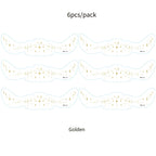 6Pcs Fake Freckle Stickers for Women Waterproof Golden Silver Glitter Temporary Tattoos for Face Makeup Holiday Music Party