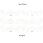 6Pcs Fake Freckle Stickers for Women Waterproof Golden Silver Glitter Temporary Tattoos for Face Makeup Holiday Music Party