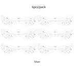 6Pcs Fake Freckle Stickers for Women Waterproof Golden Silver Glitter Temporary Tattoos for Face Makeup Holiday Music Party