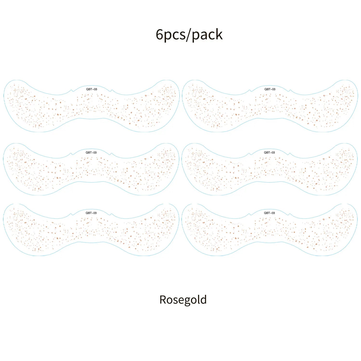 6Pcs Fake Freckle Stickers for Women Waterproof Golden Silver Glitter Temporary Tattoos for Face Makeup Holiday Music Party