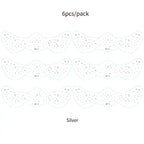 6Pcs Fake Freckle Stickers for Women Waterproof Golden Silver Glitter Temporary Tattoos for Face Makeup Holiday Music Party