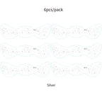 6Pcs Fake Freckle Stickers for Women Waterproof Golden Silver Glitter Temporary Tattoos for Face Makeup Holiday Music Party