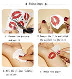 6Pcs Fake Freckle Stickers for Women Waterproof Golden Silver Glitter Temporary Tattoos for Face Makeup Holiday Music Party